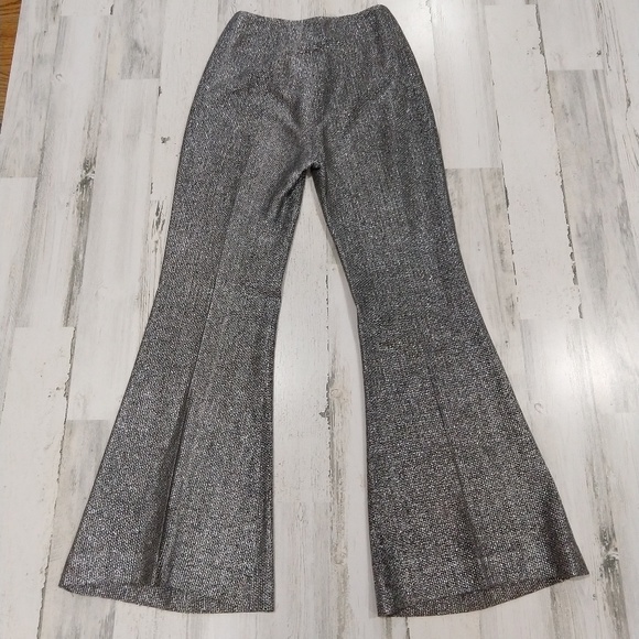 Vintage Pants - Vintage 60s 70s Silver Union Label Bell Bottoms